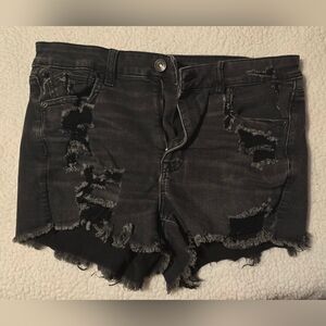 Size 14 - American Eagle Black Jean Shorts
